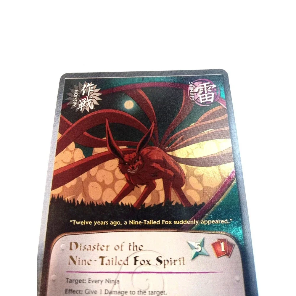 Naruto Ccg Disaster Of The Nine-tailed Fox Spirit N-005 Super Rare Bandai...